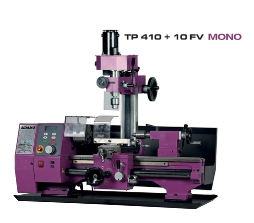 Tour à métaux TP 410 + fraiseuse 10 FV monophasée Sidamo